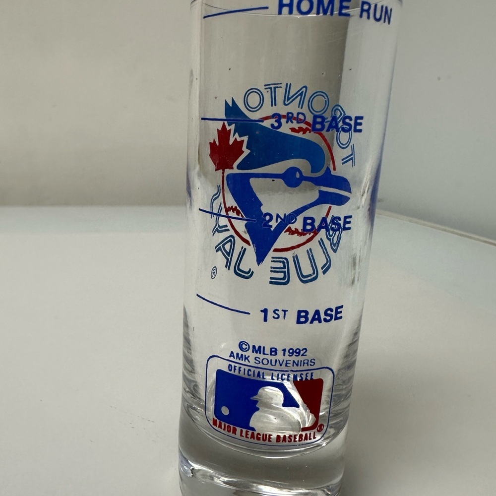 Vintage Toronto Blue Jays Home Run/Grand Slam shot glass 4" - Picture 2 of 2